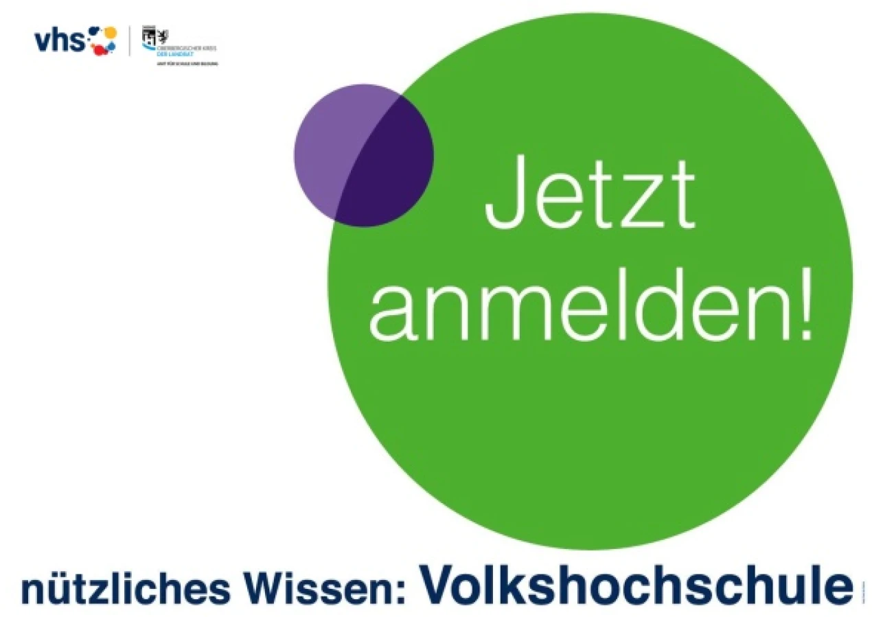 Ruft zum Mitmachen auf: die Werbekampagne der VHS-Oberberg. (Grafik/Foto: VHS-Oberberg)