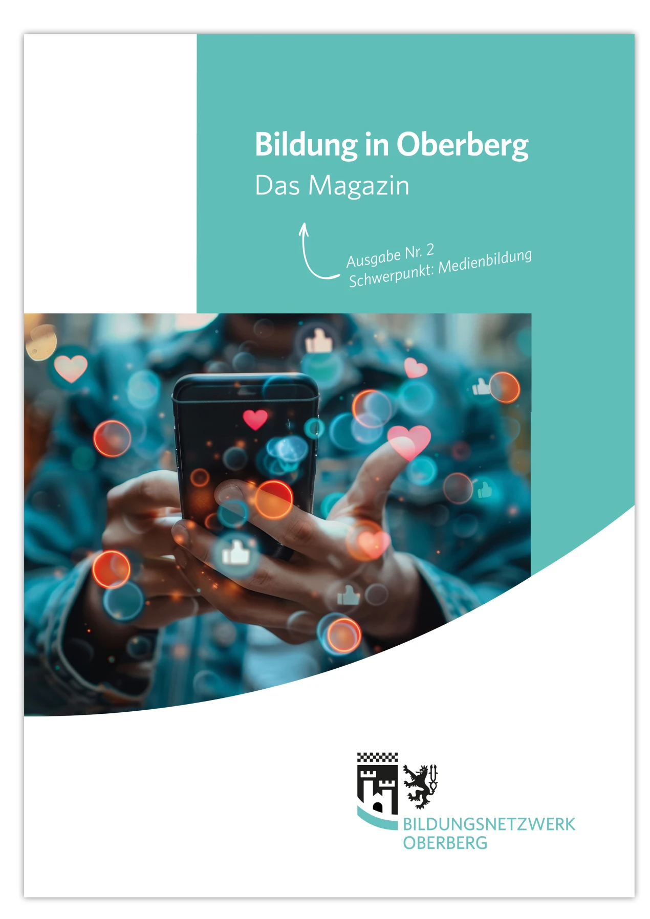 Die zweite Ausgabe des Magazins "Bildung in Oberberg" ist erschienen und gibt Einblicke in die Netzwerkarbeit. Das Thema „Medienbildung“ steht in dieser Ausgabe im Mittelpunkt. Das Bildungsbüro wünscht viel Spaß beim Entdecken! (Grafik/ Foto: OBK)