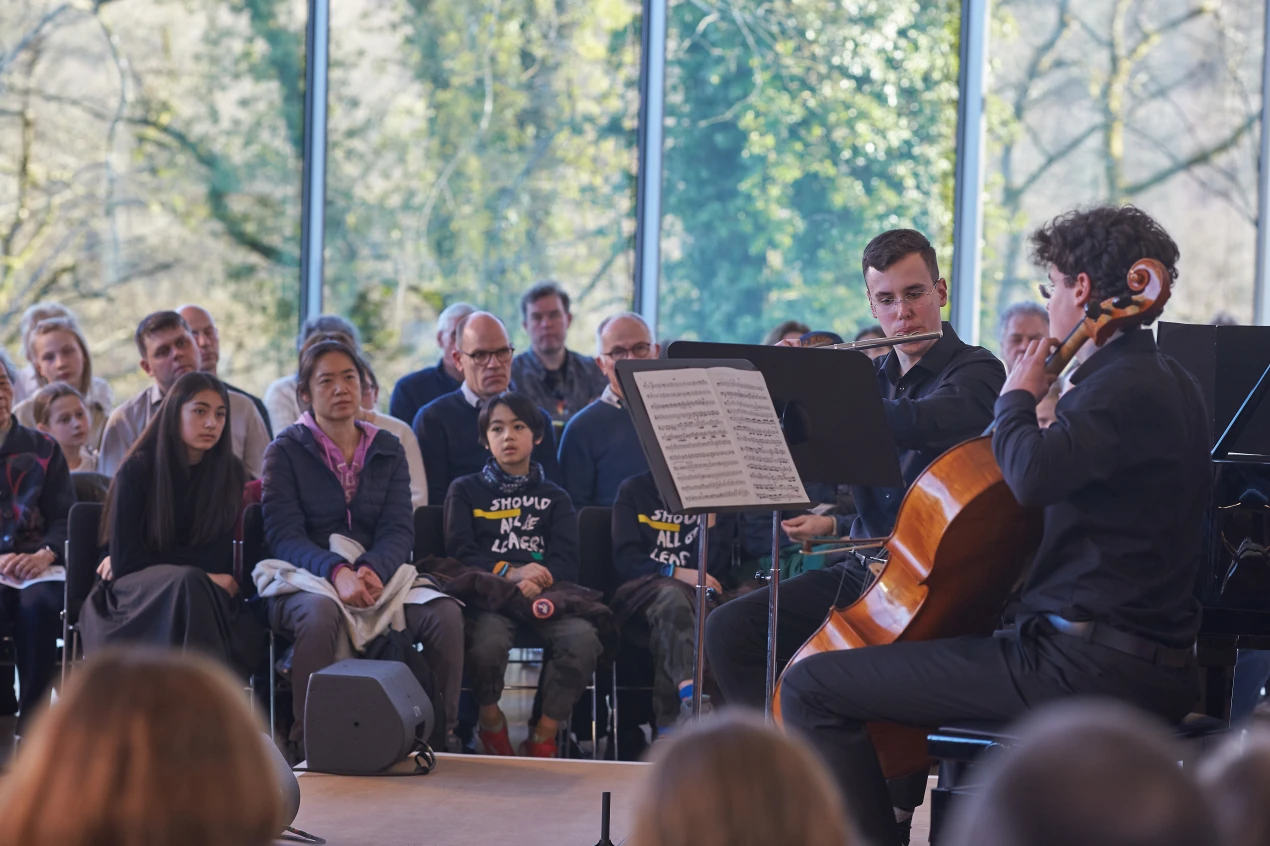 Das traditionelle Konzert der Preisträgerinnen und Preisträger des Regionalwettbewerbs Jugend musiziert auf Schloss Homburg. (Foto: OBK)