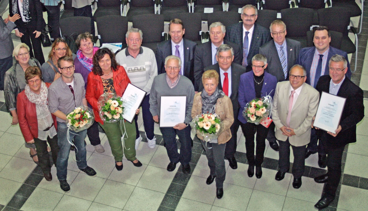 Die Preisträger des Freiwilligen-Förderpreises 2014 (Foto:OBK)
