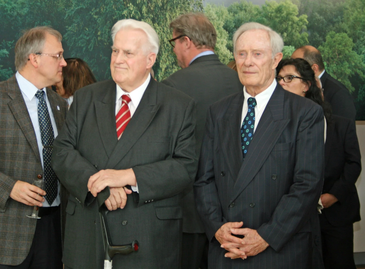 Der ehemalige Landrat Hans-Leo Kausemann und der ehemalige Oberkreisdirektor Dr. Dieter Fuchs (Foto:OBK)