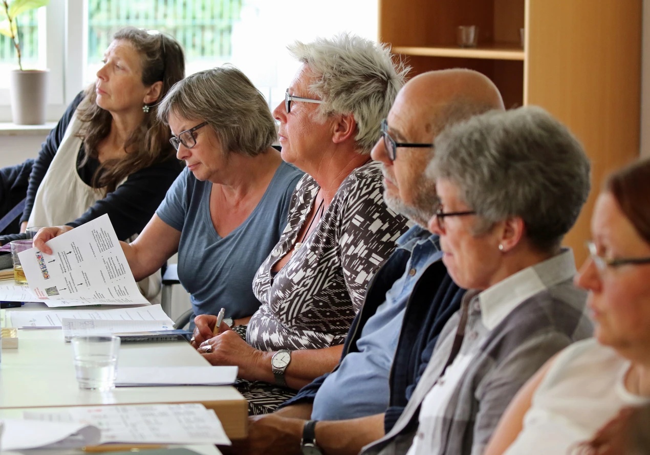 Die Gruppe erhielt praxisnahe Anregungen für ihre ehrenamtliche Tätigkeit. (Foto: Evangelischer Kirchenkreis an der Agger - Friederike Klein)