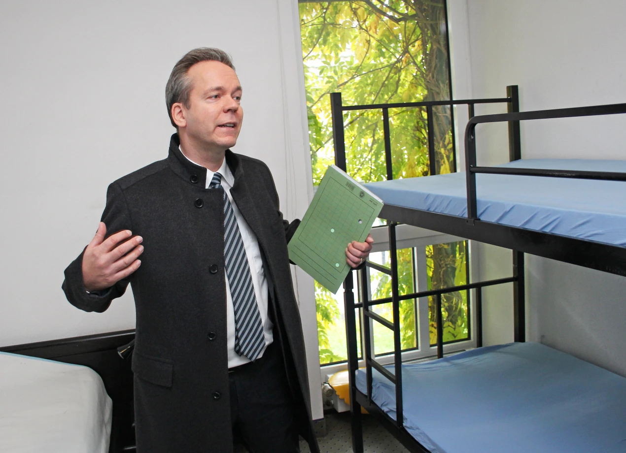 Kreisordnungsdezernent Klaus Grootens berichtete über den Stand der Arbeiten. (Foto: OBK)
