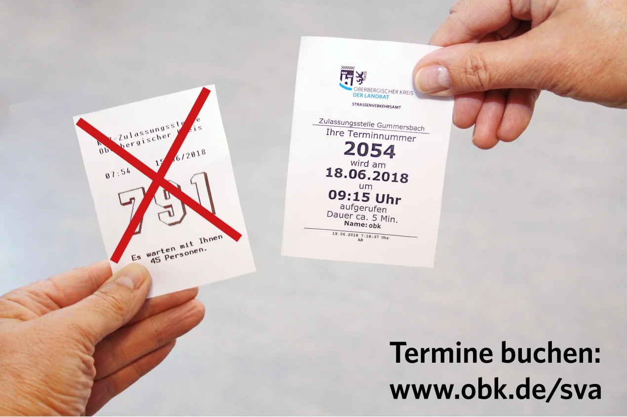 Ab Montag, 18. Juni 2018 bearbeitet das Straßenverkehrsamt Zulassungsanliegen ausschließlich nach vorheriger Terminvereinbarung. (Foto: OBK)