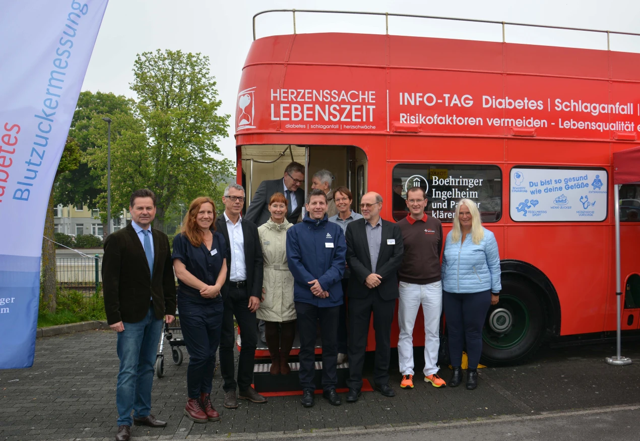 Vertretende der Schlaganfall-Initiative Oberberg freuen sich über die große Resonanz in Wiehl (Foto: Klinikum Oberberg)