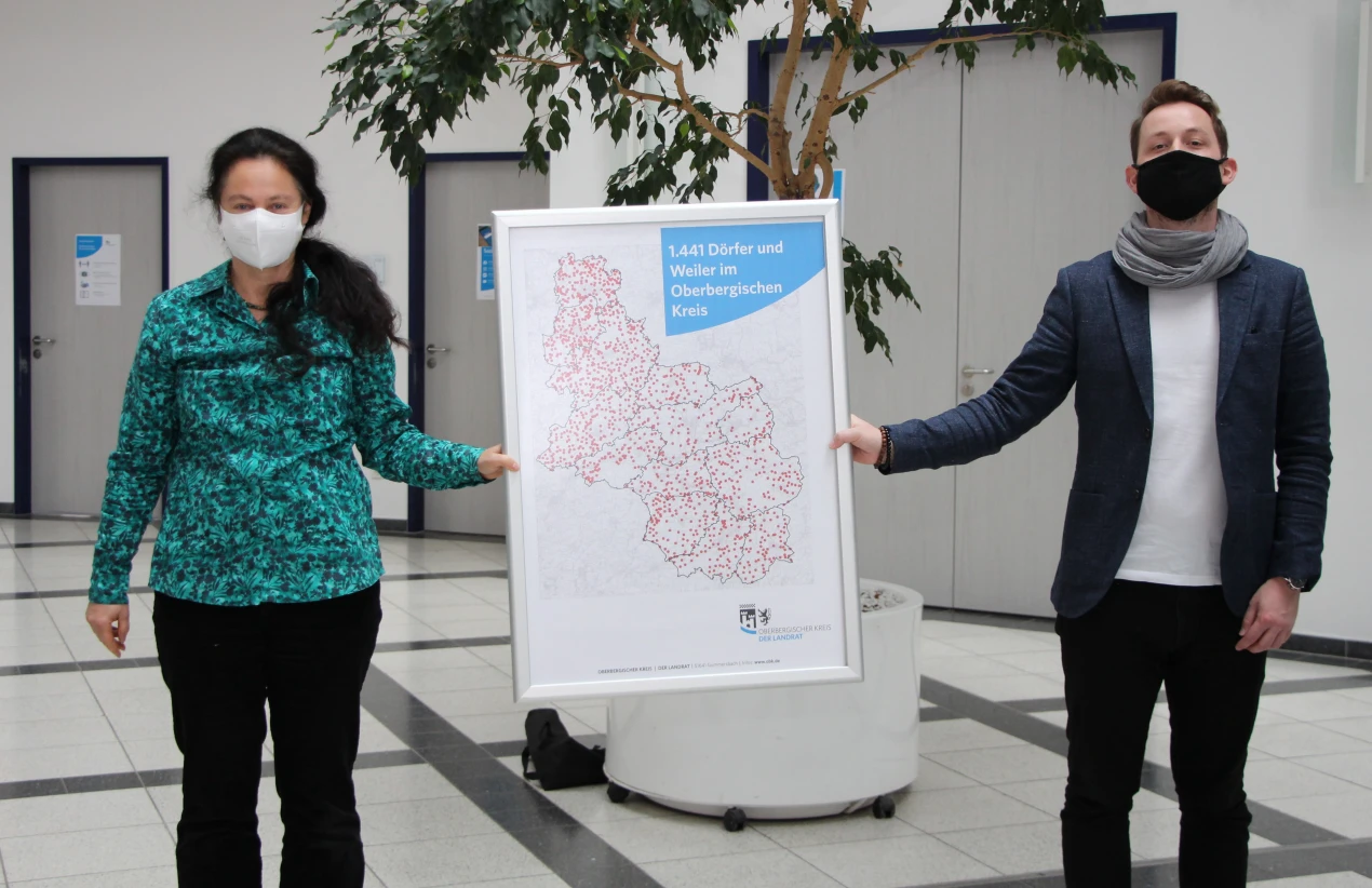 Ansprechpartner des neuen Dorfservices Oberberg: Gabriele May und Stefan Nickel. (Foto: OBK) 