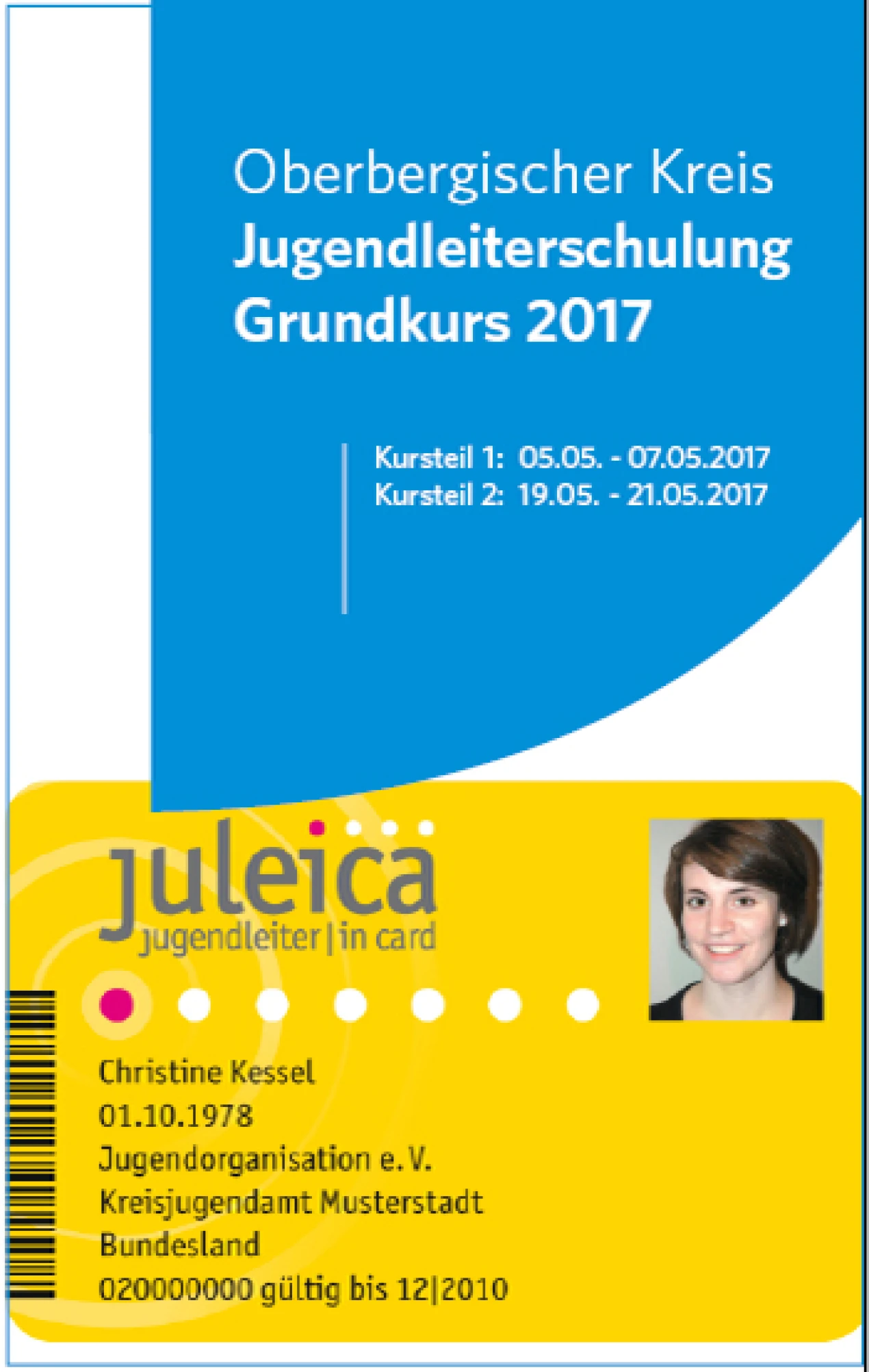 Titelausschnitt des Flyers Jugendleiterschulung 2017 des Oberbergischen Kreises (Foto: OBK)