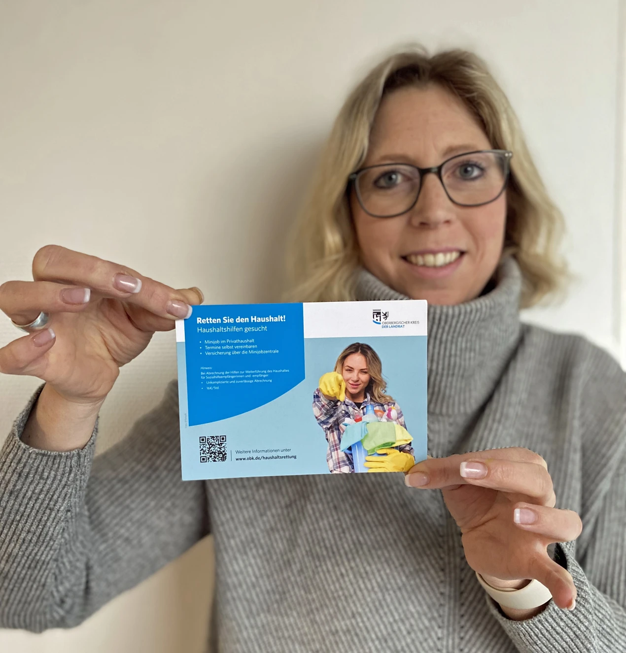 Die Postkarten liegen in den Städten und Gemeinden des Kreises aus. (Foto: OBK)