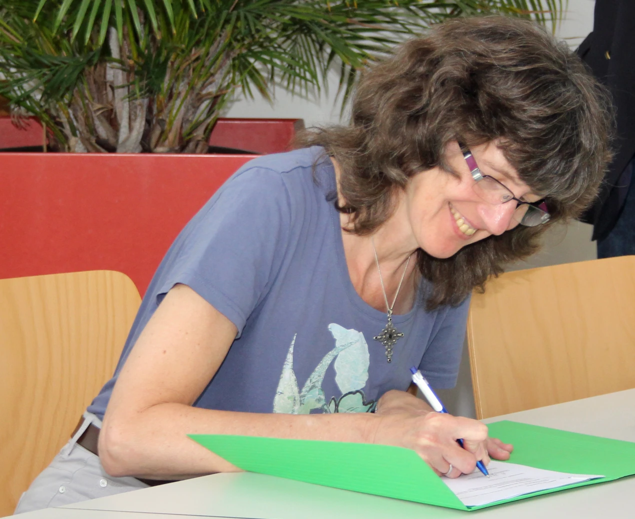 Birgitt Sprafke-Zucker, Leiterin der Janusz-Korczak-Förderschule in Lindlar sieht ebenfalls den hohen Bedarf individueller Förderung bei Schulabgängern (Foto:OBK) 