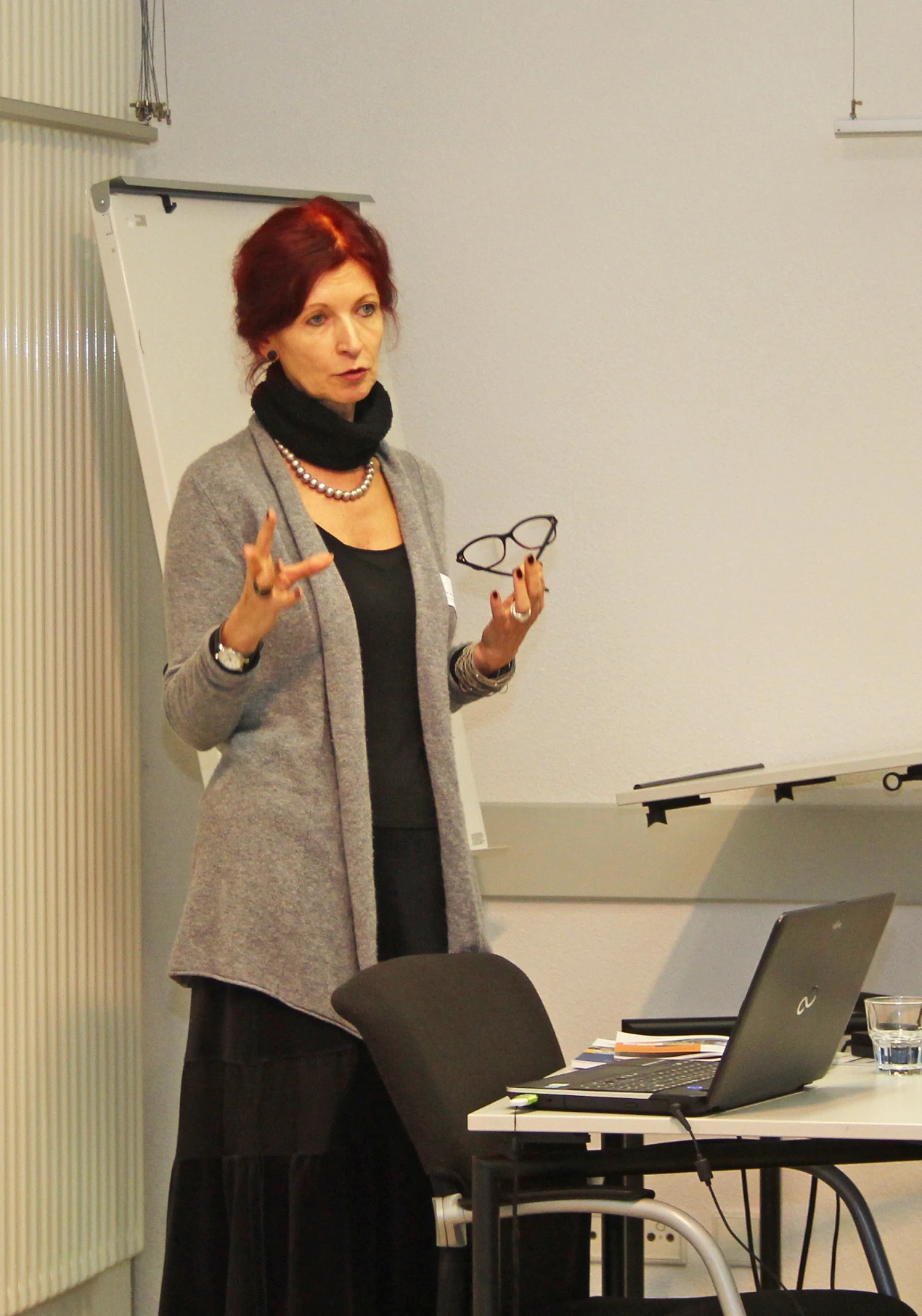 Bei der Vorstellung der Broschüre referierte Prof. Dr. Uta Meier-Gräwe zur Vereinbarkeit von Familie und Beruf. (Foto: OBK)