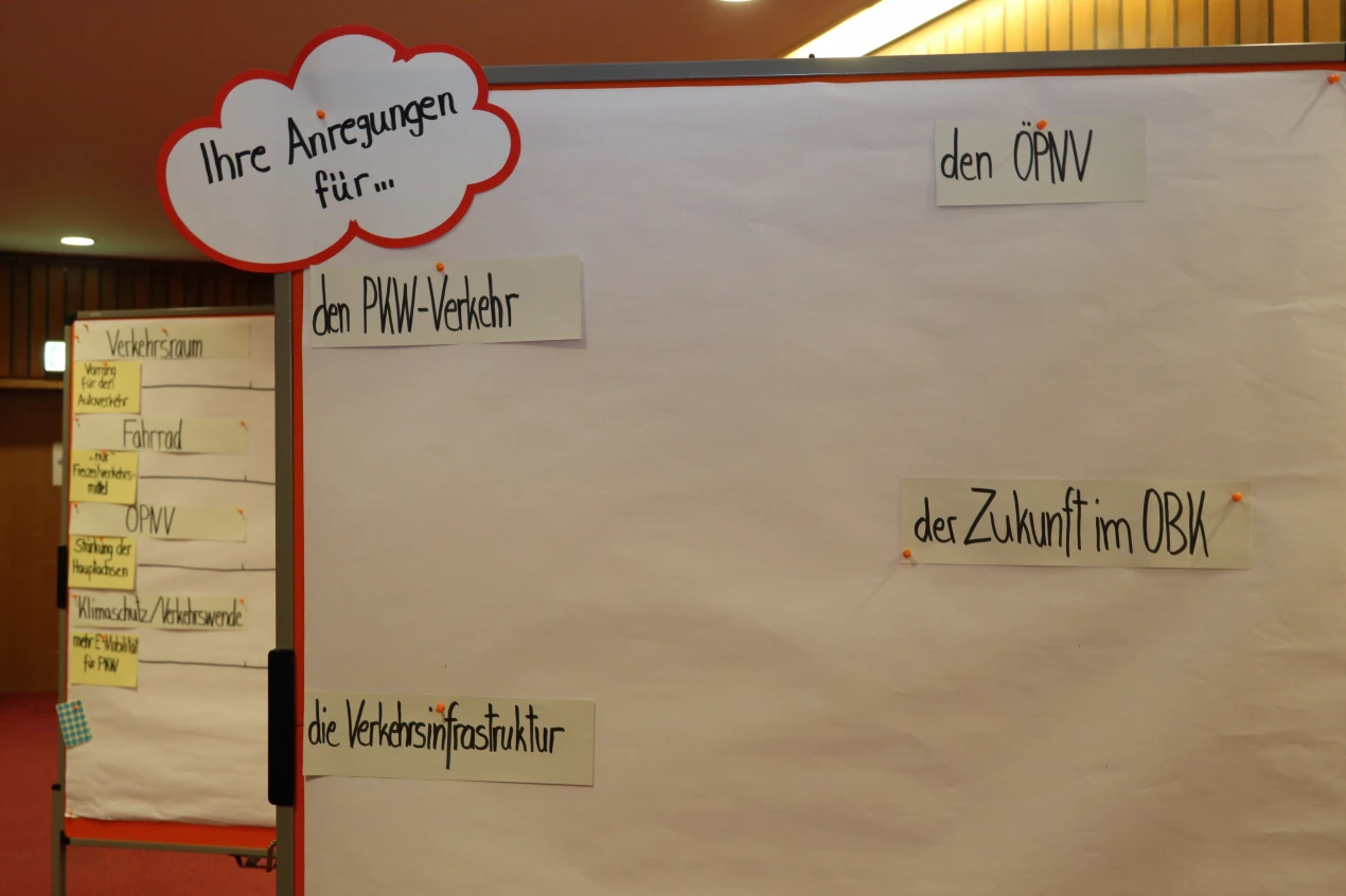 Raum für Anregungen bot sich den vielen Teilnehmenden bei der Auftaktveranstaltung zum Integrierten Mobilitätskonzept. (Foto: OBK)