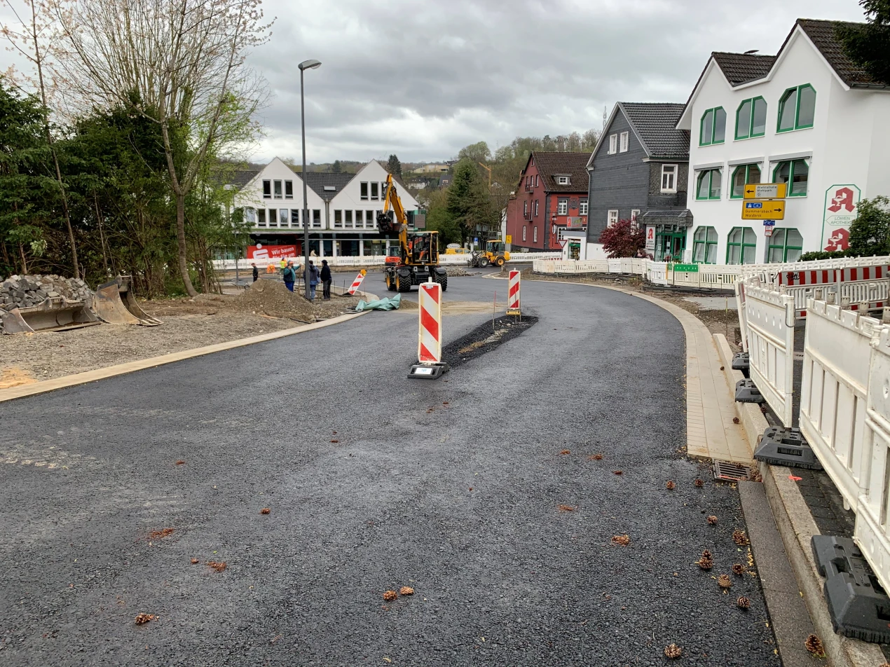 Derzeit findet der Umbau des Stadteingangs West statt. 
